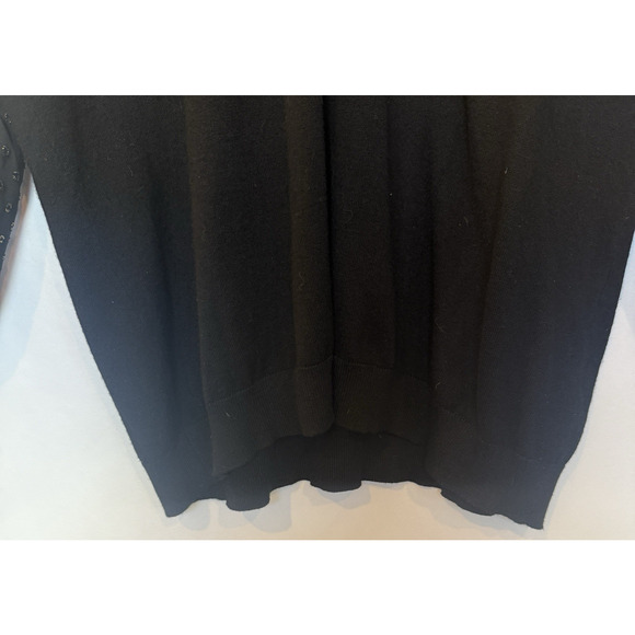 Adrianna Papell Womens Lightweight Sweater Size XL Sheer Gold Metallic Preppy - Picture 3 of 10